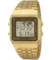 Reloj Casio Alarm World Time Digital A500WGA-9 hora mundial dorado