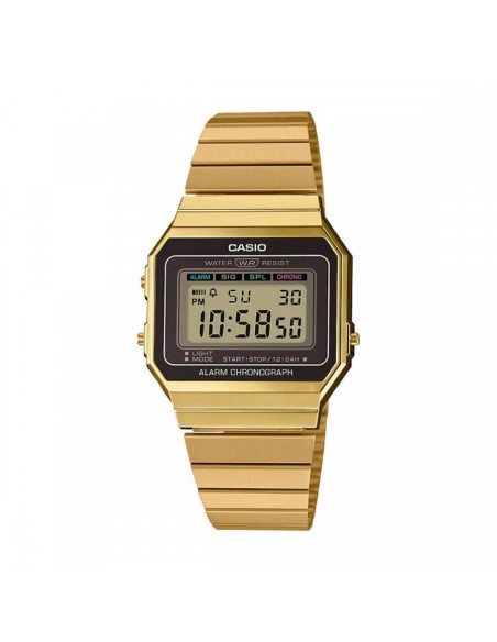 reloj unisex digital Casio A700WGA-9A luz LED cronómetro alarma