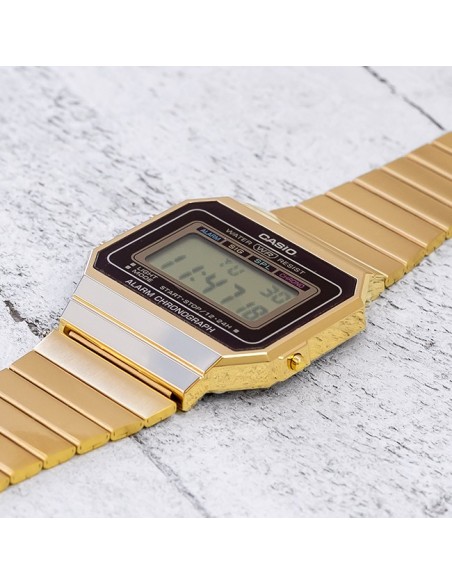 reloj unisex digital Casio A700WGA-9A luz LED cronómetro alarma