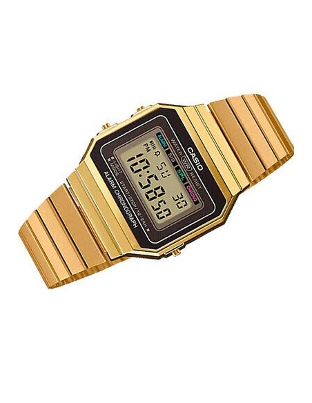 reloj unisex digital Casio A700WGA-9A luz LED cronómetro alarma