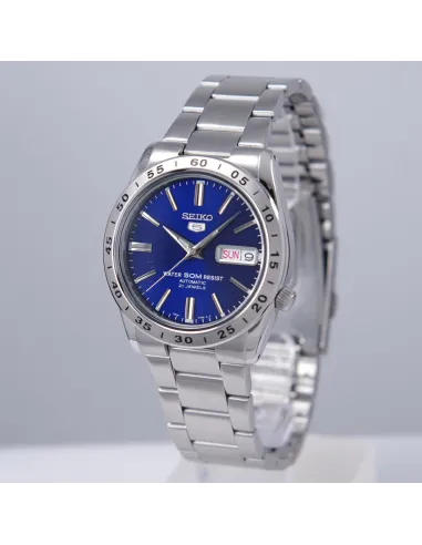 reloj automático hombre Seiko SNKD99K1 dial azul 37mm correa acero 50m water resist