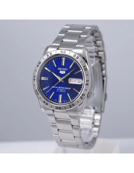 reloj automático hombre Seiko SNKD99K1 dial azul 37mm correa acero 50m water resist