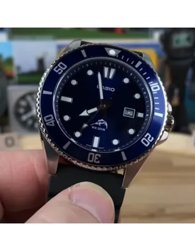 Reloj Hombre Buceo Casio MDV-106B-2A MARLIN DURO correa goma