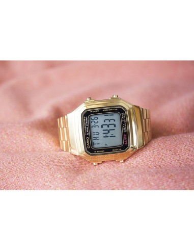 copy of reloj Casio clásico A178WA-1 plateado
