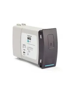 tinta Compatible HP 843C / C1Q66A Cyan Cartucho de Tinta Pigmentada para PageWide XL 4000, 4100, 4500, 4600, 5000, 5100