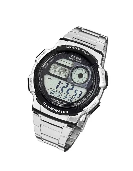 Reloj digital CASIO AE-1000WD-1AV 5 alarmas water resist 100m
