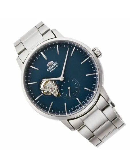 reloj automático hombre Orient Contemporary RA-AR0101L Semi-Skeleton dial azul 40mm correa acero 100m