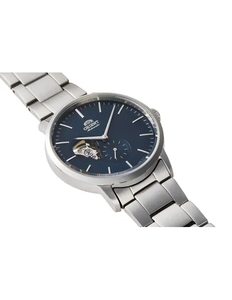 reloj automático hombre Orient Contemporary RA-AR0101L Semi-Skeleton dial azul 40mm correa acero 100m