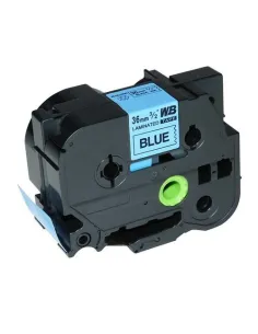 Compatible Brother TZe561 / TZ561 Cinta Laminada de Etiquetas - Texto negro sobre fondo azul - Ancho 36mm x 8 metros