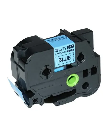 Compatible Brother TZe561 / TZ561 Cinta Laminada de Etiquetas - Texto negro sobre fondo azul - Ancho 36mm x 8 metros