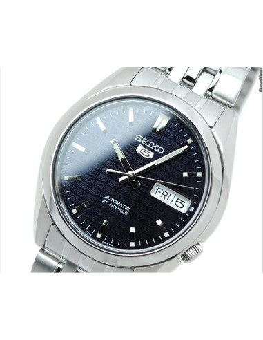 Reloj Automático Hombre Seiko 5 SNK357K1 dial azul oscuro correa acero