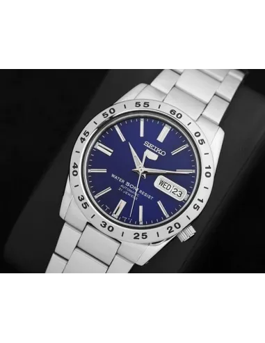 reloj automático hombre Seiko SNKD99K1 dial azul 37mm correa acero 50m water resist