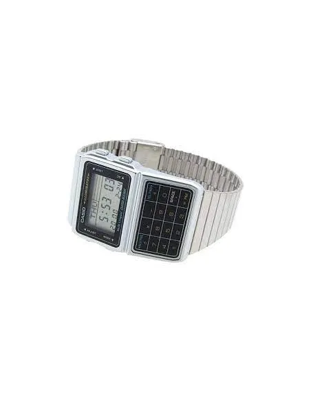 Reloj Casio Unisex DBC611-1D Iluminador Plata Telememo Calculadora