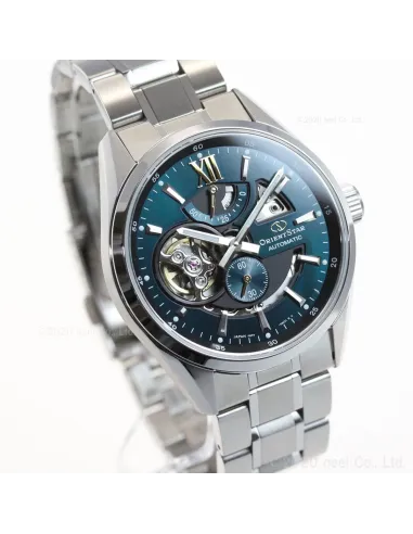 reloj automático hombre Orient Star RE-AV0114E Power Reserve 50h dial verde 41mm cristal zafiro anti-reflejo 100m correa acero