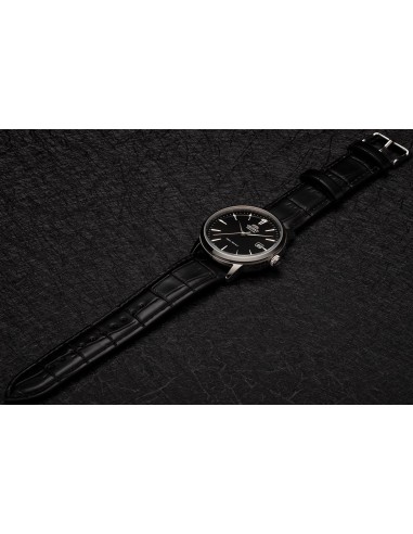reloj automático hombre Orient Simphony RA-AC0F05B dial negro 41.6mm correa cuero