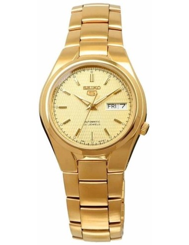 Reloj Automático Hombre Seiko 5 SNK610K1 dial dorado correa acero