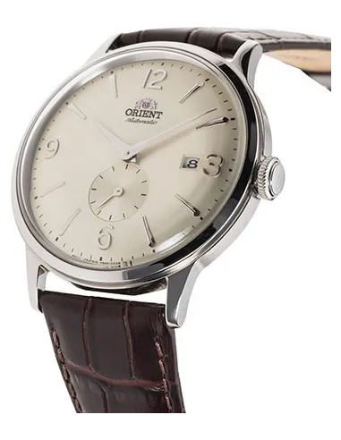 Reloj hombre automático Orient Bambino RA-AP0003S beige correa cuero