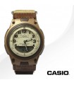 Reloj hombre deportivo militar Casio AW-80V-5B correa tela 10 años batería telememo 30 luz de fondo
