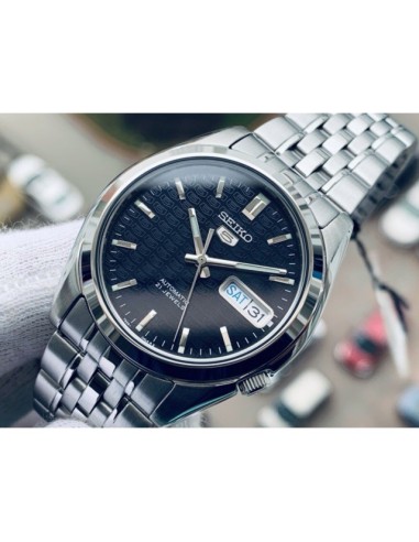 Reloj Automático Hombre Seiko 5 SNK357K1 dial azul oscuro correa acero