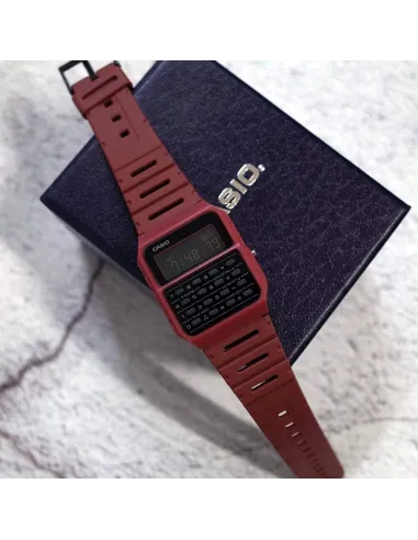 Reloj Casio Calculadora CA-53WF-4B rojo - Alarma - Cronometro