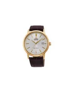 reloj automático hombre Orient Simphony III RA-AC0F04S dial blanco 41.5mm correa cuero (admite cuerda manual) 50m water resist