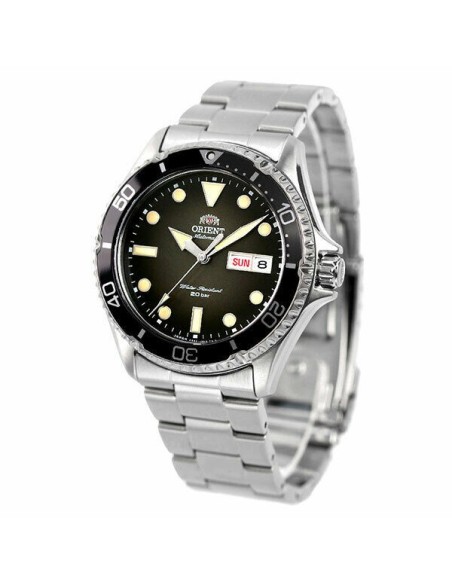 reloj automático hombre Orient New Kamasu RA-AA0810N dial negro 41.8mm correa acero cristal zafiro 200m water resist