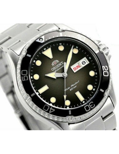 reloj automático hombre Orient New Kamasu RA-AA0810N dial negro 41.8mm correa acero cristal zafiro 200m water resist