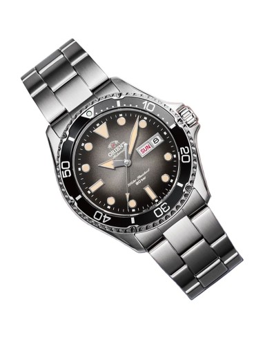 reloj automático hombre Orient New Kamasu RA-AA0810N dial negro 41.8mm correa acero cristal zafiro 200m water resist