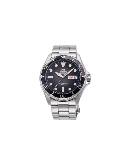 reloj automático hombre Orient New Kamasu RA-AA0810N dial negro 41.8mm correa acero cristal zafiro 200m water resist