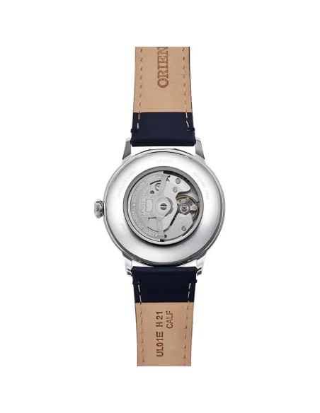 reloj automático hombre Orient Bambino RA-AC0021L dial azul 40.5mm correa de cuero