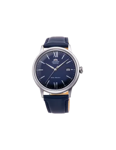 reloj automático hombre Orient Bambino RA-AC0021L dial azul 40.5mm correa de cuero