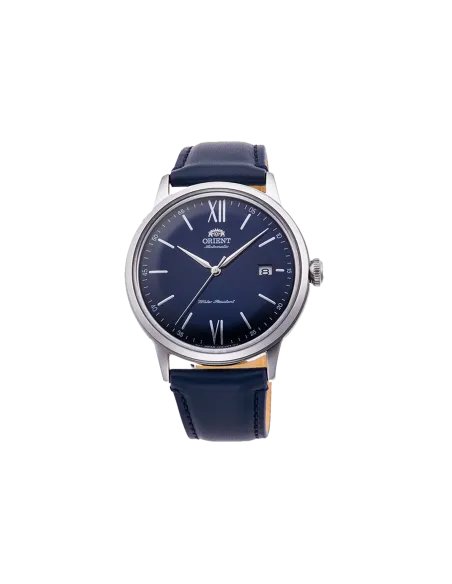 reloj automático hombre Orient Bambino RA-AC0021L dial azul 40.5mm correa de cuero