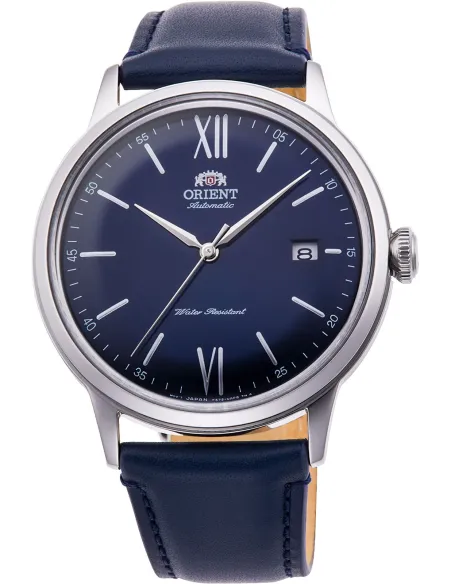 reloj automático hombre Orient Bambino RA-AC0021L dial azul 40.5mm correa de cuero