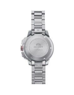 reloj de buceo automático hombre Orient M-Force RA-AC0N02Y dial naranja 45mm correa acero 200m water resist Cristal Zafiro 2