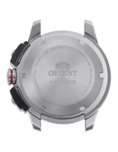 reloj de buceo automático hombre Orient M-Force RA-AC0N01B dial negro 45mm correa acero 200m water resist Cristal Zafiro
