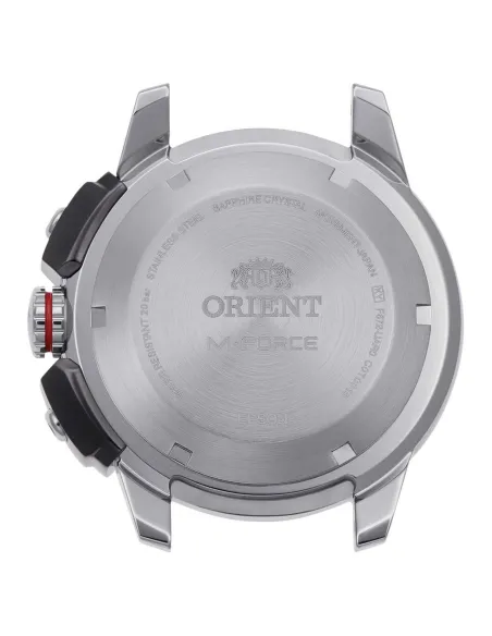 reloj de buceo automático hombre Orient M-Force RA-AC0N01B dial negro 45mm correa acero 200m water resist Cristal Zafiro