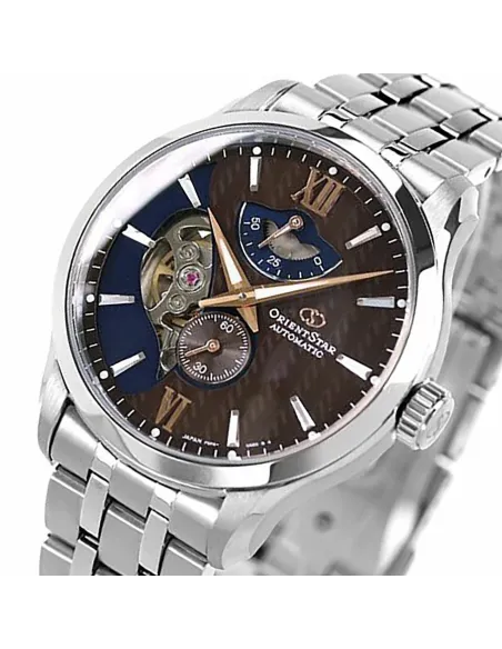 copy of reloj automático hombre Orient Star RE-AV0B01S dial blanco 41mm 50h Reserva de Marcha Cristal de Zafiro