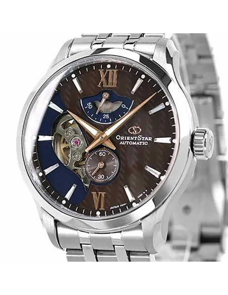 reloj automático hombre Orient Star RE-AV0B02Y dial marrón 41mm 50h Reserva de Marcha Cristal de Zafiro