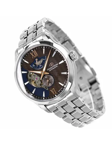 copy of reloj automático hombre Orient Star RE-AV0B01S dial blanco 41mm 50h Reserva de Marcha Cristal de Zafiro