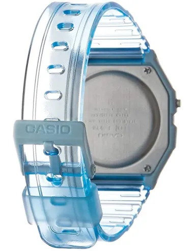 Reloj Clásico Casio F91WS-2 Azul corra resina 7 años batería alarma cronómetro