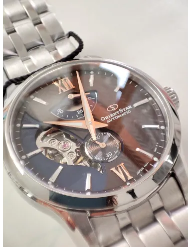 copy of reloj automático hombre Orient Star RE-AV0B01S dial blanco 41mm 50h Reserva de Marcha Cristal de Zafiro