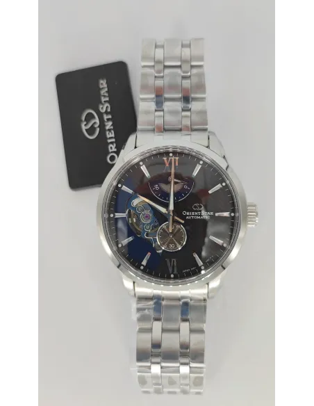 copy of reloj automático hombre Orient Star RE-AV0B01S dial blanco 41mm 50h Reserva de Marcha Cristal de Zafiro