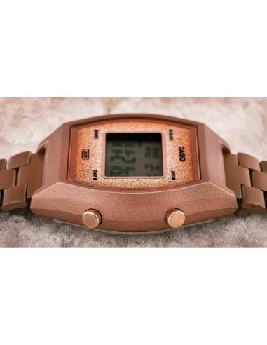 reloj digital unisex Casio Vintage Edgy B640WCG-5E Luz de Fondo Led correa de acero 50m water resist