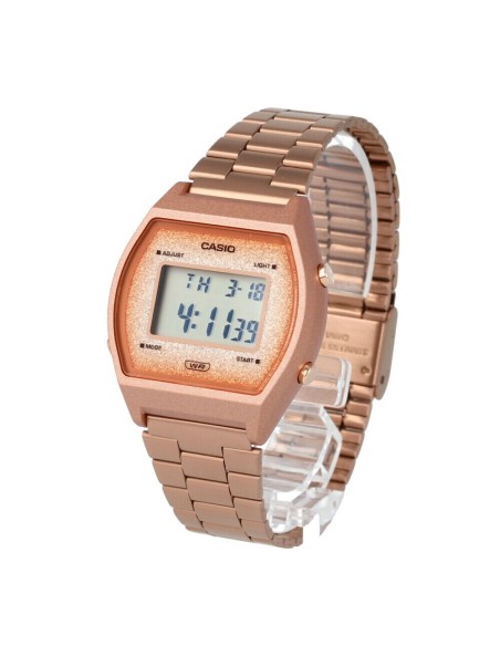 reloj digital unisex Casio Vintage Edgy B640WCG-5E Luz de Fondo Led correa de acero 50m water resist