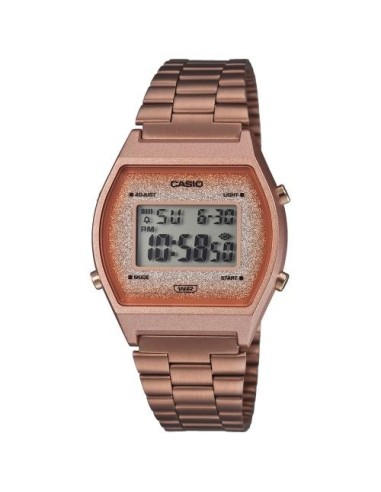 reloj digital unisex Casio Vintage Edgy B640WCG-5E Luz de Fondo Led correa de acero 50m water resist
