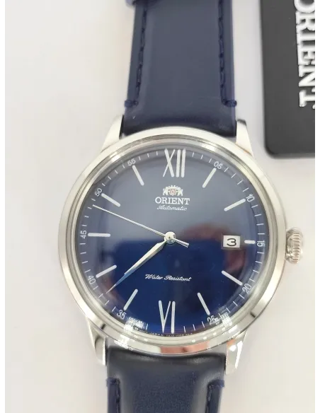 reloj automático hombre Orient Bambino RA-AC0021L dial azul 40.5mm correa de cuero