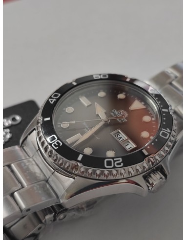reloj automático hombre Orient New Kamasu RA-AA0810N dial negro 41.8mm correa acero cristal zafiro 200m water resist