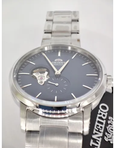 reloj automático hombre Orient Contemporary RA-AR0101L Semi-Skeleton dial azul 40mm correa acero 100m