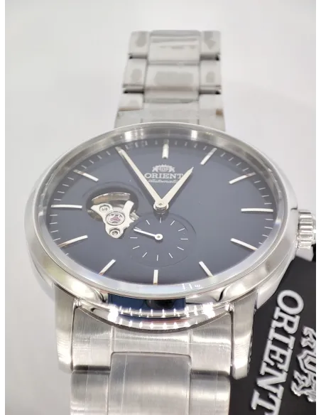 reloj automático hombre Orient Contemporary RA-AR0101L Semi-Skeleton dial azul 40mm correa acero 100m