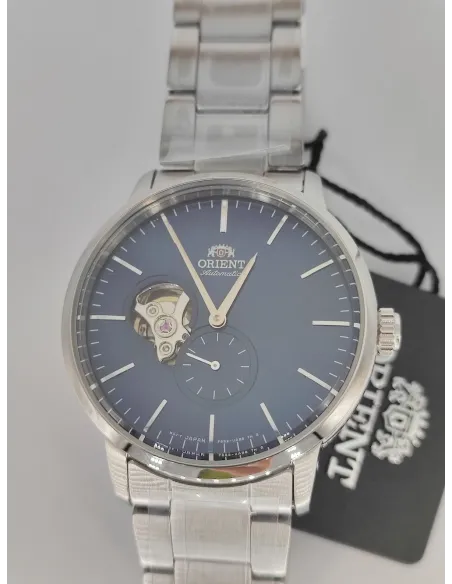 reloj automático hombre Orient Contemporary RA-AR0101L Semi-Skeleton dial azul 40mm correa acero 100m